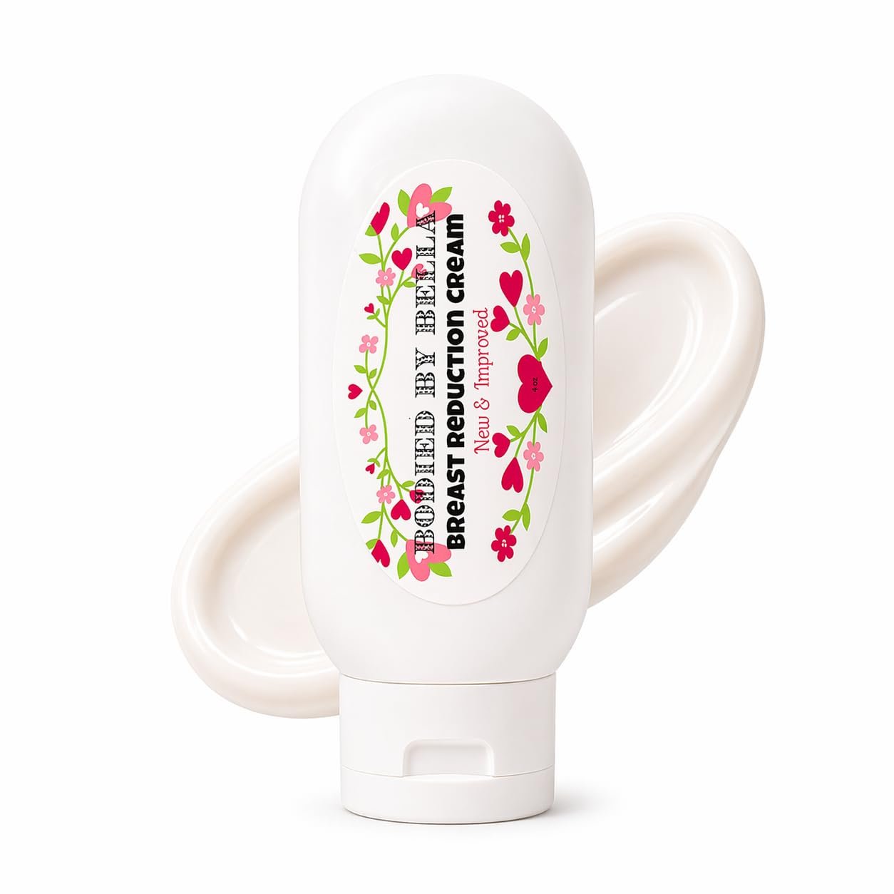 Bodied by Bella Bust Reduction Cream – Daily Firming & Comfort Bust Cream with Collagen, Elastin, Retinol & Ginseng – Lightweight, Fast Absorbing, Non-Greasy, No Residue – 4 oz