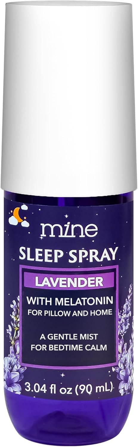 Lavender Sleep Spray with Melatonin – Relaxing Father Gifts – Natural Pillow Mist for Sleep, Calming Bed Spray for Adults, Gifts for Teen Girls and Women