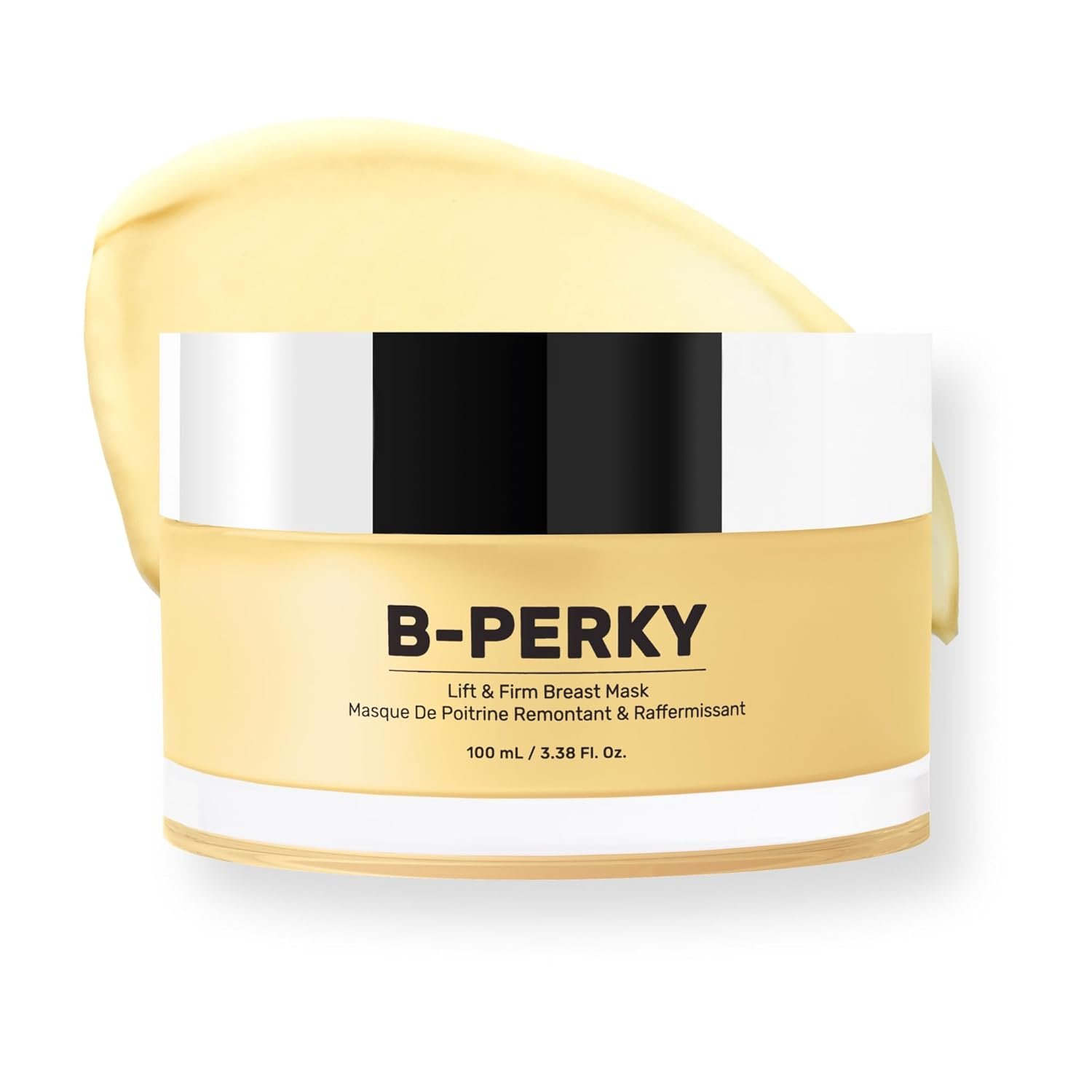 MAËLYS B-PERKY Lift & Firm Breast Mask – Leave-On Firming Cream for Breast Area – Smoothing Chest Treatment with Hydrating Jojoba Oil and Skin Tightening Kigelia Africana (3.38 Fl Oz)