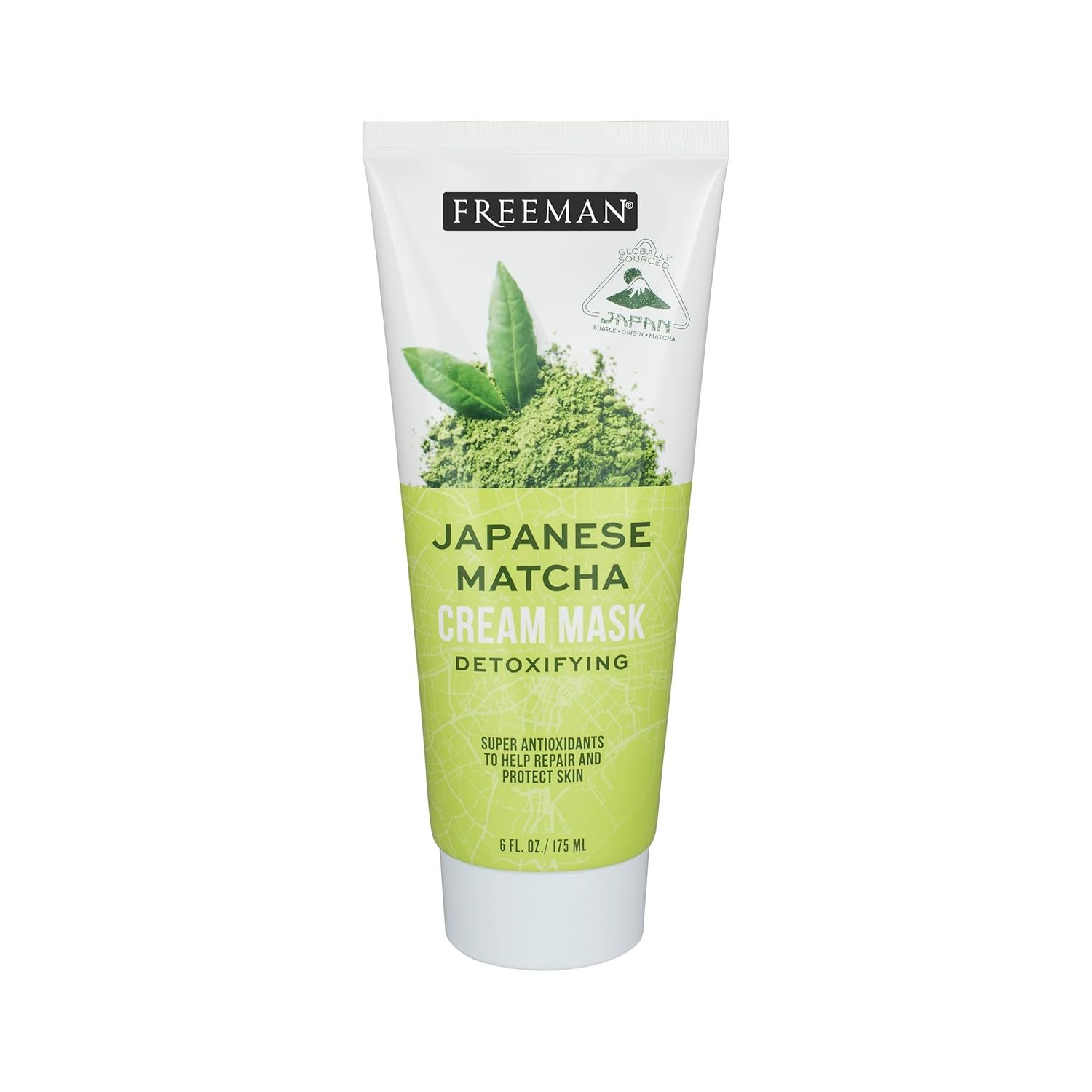 Freeman Exotic Blends Detoxifying Japanese Matcha Cream Facial Mask, 6 fl.oz./ 175 mL Tube