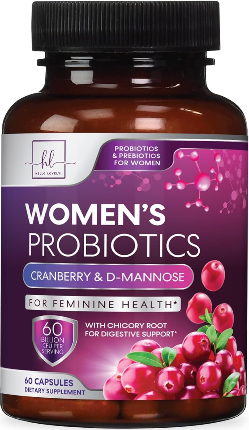 Probiotics for Women – Prebiotic and Probiotic Blend 60 Billion CFU Per Serving – 16 Strain Women’s Probiotic for pH Balance & Vaginal Support – Digestive & Immune Support, Bottled USA – 60 Capsules