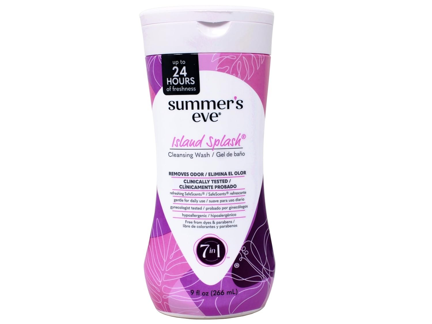 Summer’s Eve Island Splash Feminine Cleansing Wash, Daily Intimate Wash, Removes Odor, pH Balanced, Gentle for Sensitive Skin, 9 Ounce (Pack of 1)