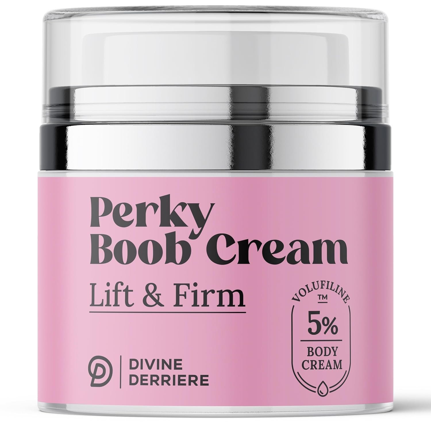 Divine Derriere Perky Body Cream – Lift & Firm Skin Tightening Cream for Body – Moisturizing Chest Firming Cream with Volufiline Helps Tighten Saggy Crepey Skin for a Perkier Look & Toned Décolleté
