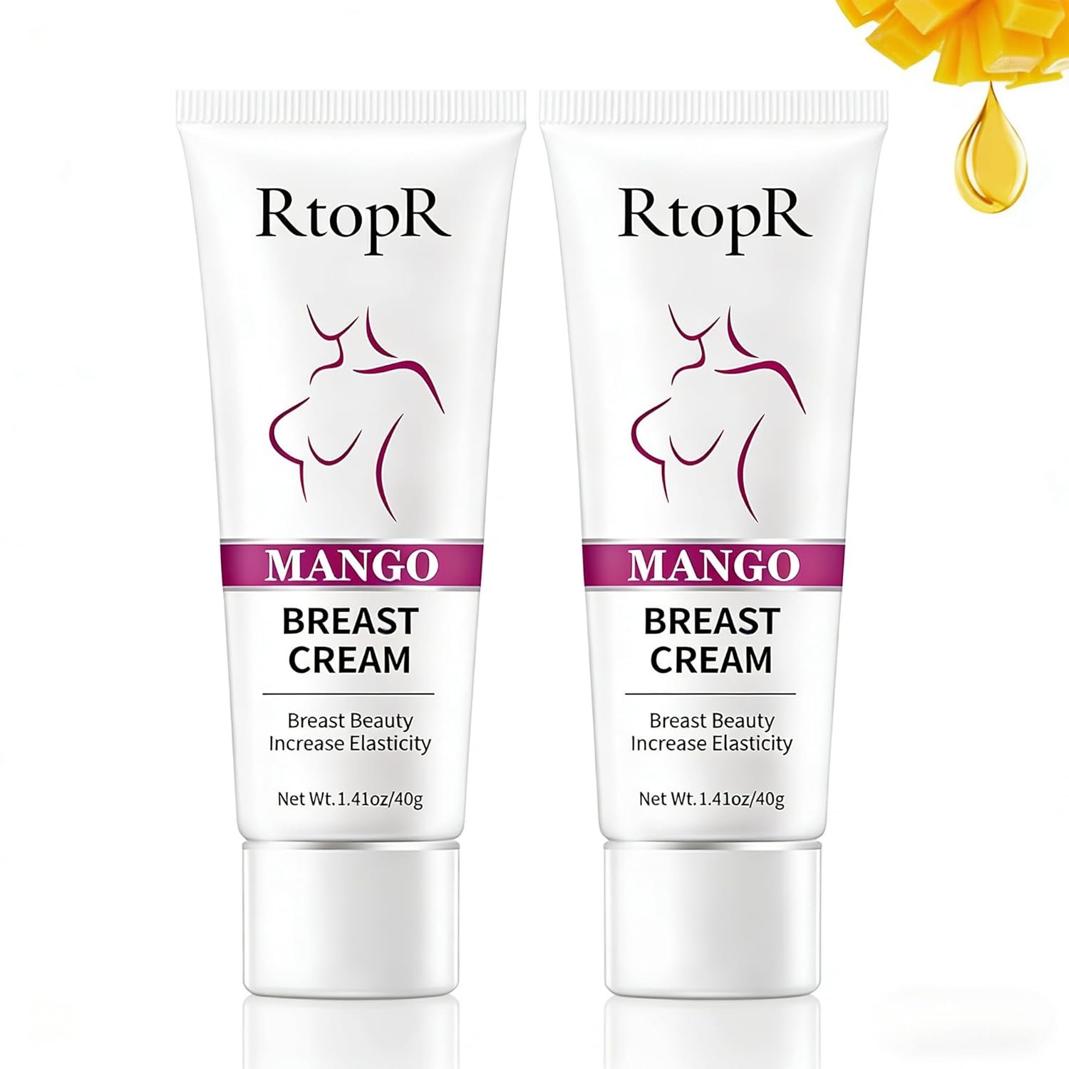 2 Pack Breast Enhancement Cream – Powerful Lifting & Plumping Formula for Breast Growth & Enlargement – Upsize Cream for Bust Increase & Pump Up Breast – Natural Bust Enhancement