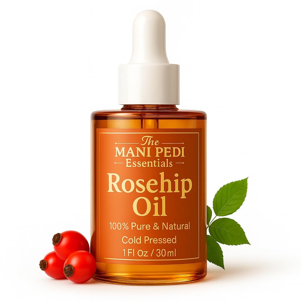 TMPE Rosehip Oil for Face. 100% Pure, Natural, Cold-Pressed & Organic. Natural wealth of vitamins that help nourish & hydrate your skin – 1 Fl Oz