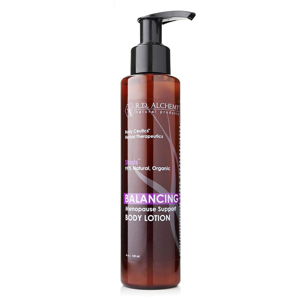 RD Alchemy – Natural & Organic Menopause Balancing Body Lotion – Rich Oils Moisturize Dry, Crepy Skin while Isoflavones Soothe and Calm to Promote Well-Being.
