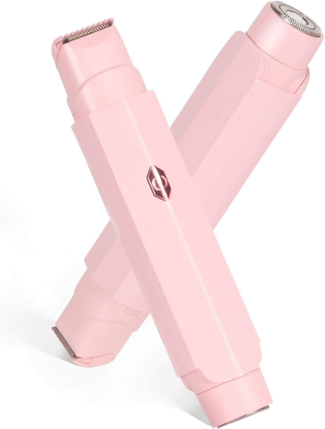 2-in-1 Bikini Trimmer for Women & Electric Women’s Shaver,Rechargeable,Gentle Hair Removal for Sensitive Skin(Pink)