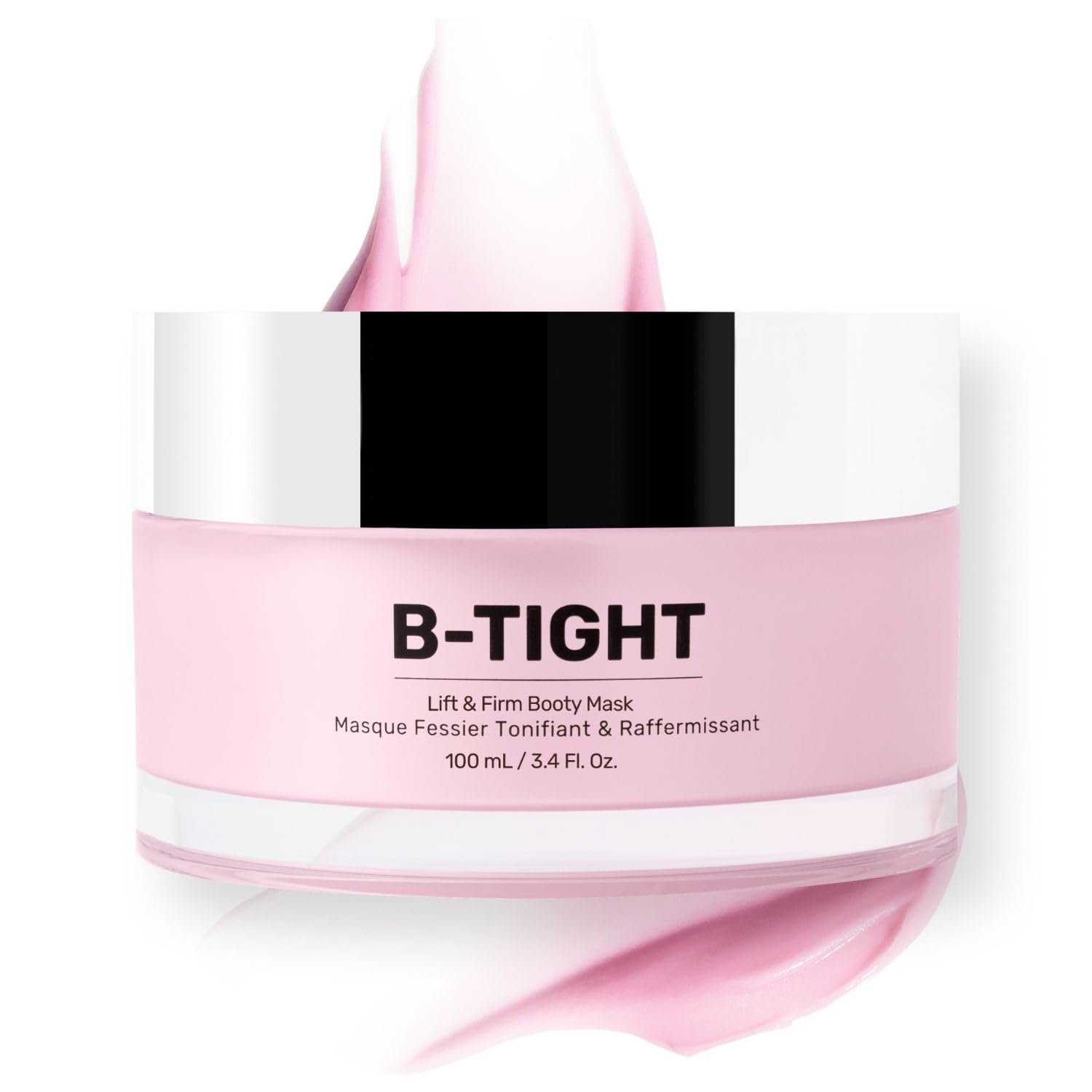 MAËLYS B-TIGHT Lift & Firm Booty Mask – Skin Tightening & Firming Cream for Booty & Thighs – Cellulite Cream with Caffeine & Brazilian Peppertree – Butt Mask for Smooth-Looking Skin (3.4 Fl Oz)