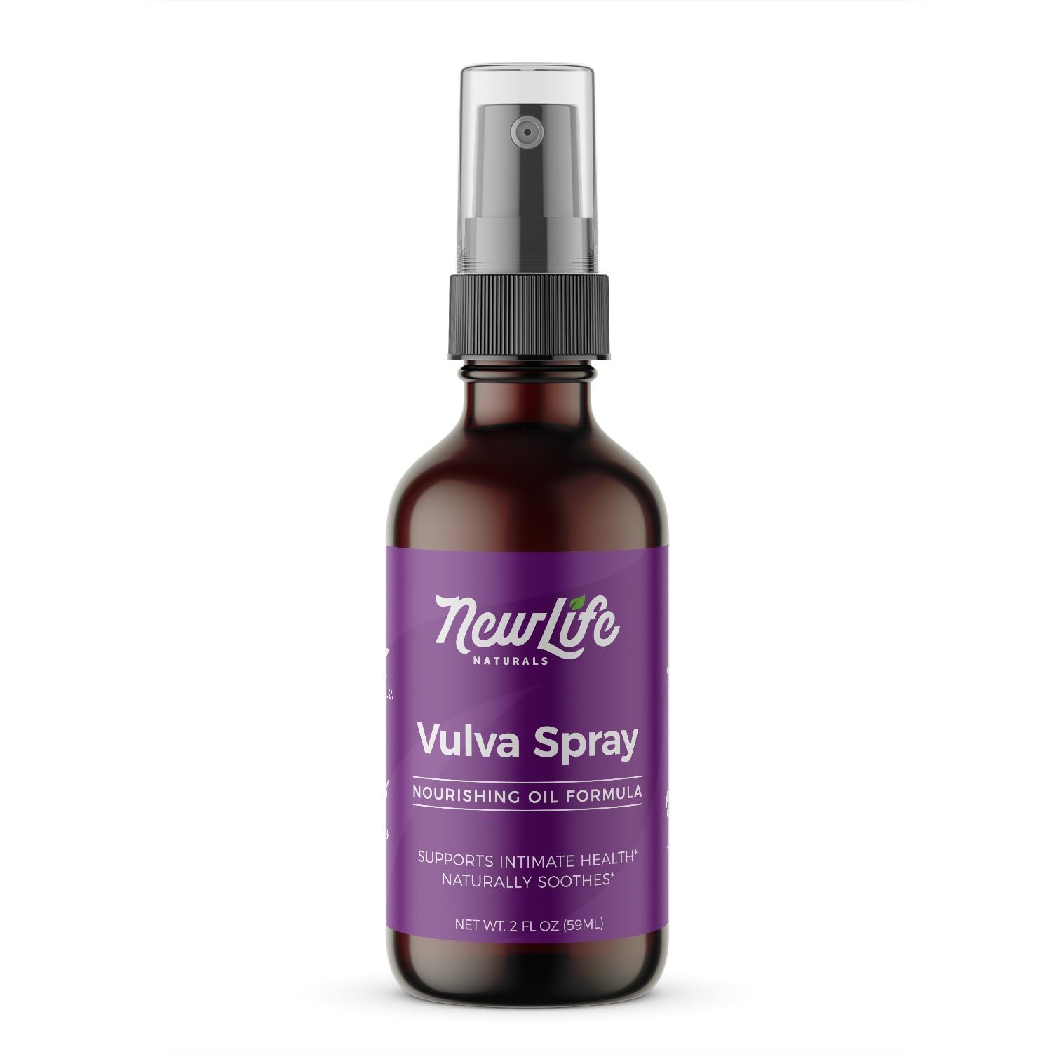 NewLife Naturals Feminine Spray Vaginal Moisturizer for Dryness Itching Irritation PH Menopause Support with Olive Oil, Lemongrass and More – 2 oz