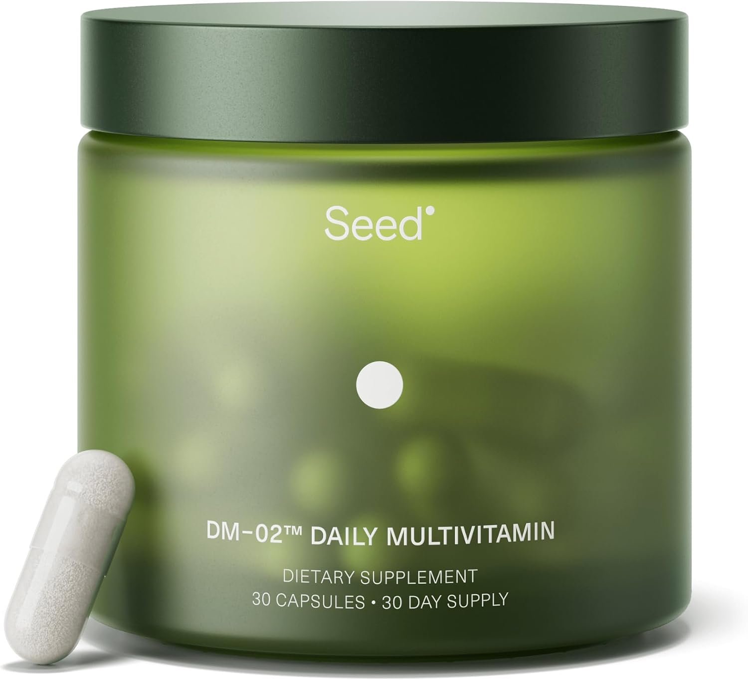 Seed DM-02 Daily Multivitamin – 100% DV Essential Vitamins and Minerals for Women & Men – Helps Fill Daily Nutrient Gaps – Immune, Bone, Hair, Skin & Nails Health – Vegan – 30 Capsules (30-Day Supply)