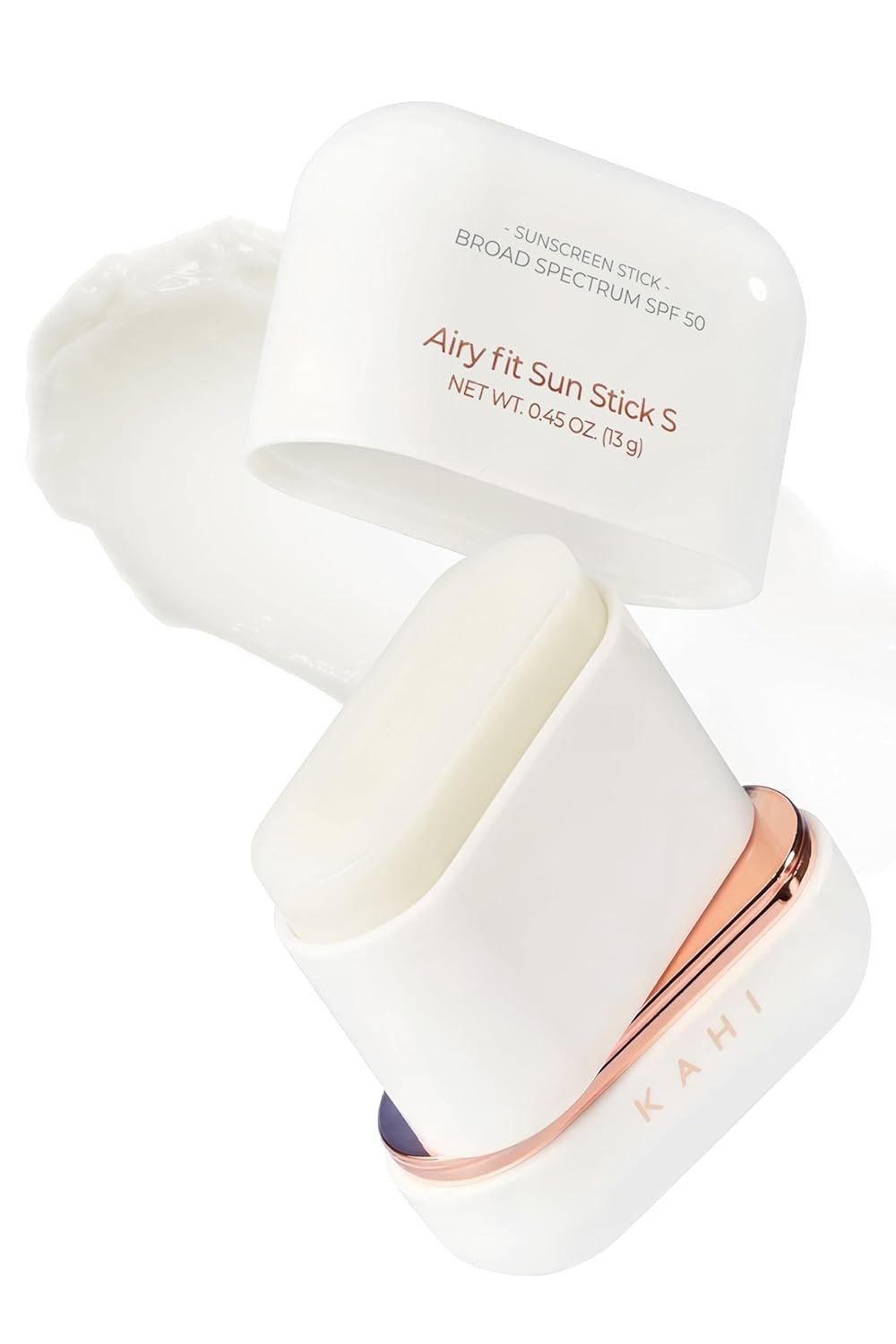 KAHI Airy Fit Sun Stick S – SPF 50+ Triple Functional Broad Spectrum Face Sunscreen Stick – Waterproof, Sweatproof & Sandproof – Ultra-Lightweight & Non-Greasy Sun Shield – Korean Skin Care 0.45 oz