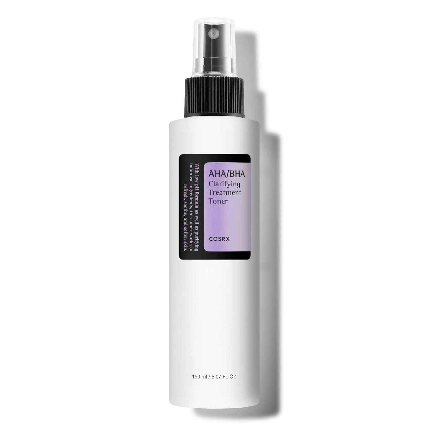 COSRX AHA/BHA Treatment Toner 5.07 fl.oz/ 150ml, Facial Exfoliating Spray for Whiteheads, Pores, & Uneven Skin, Korean Toner, Not Tested on Animals, Korean Skin Care