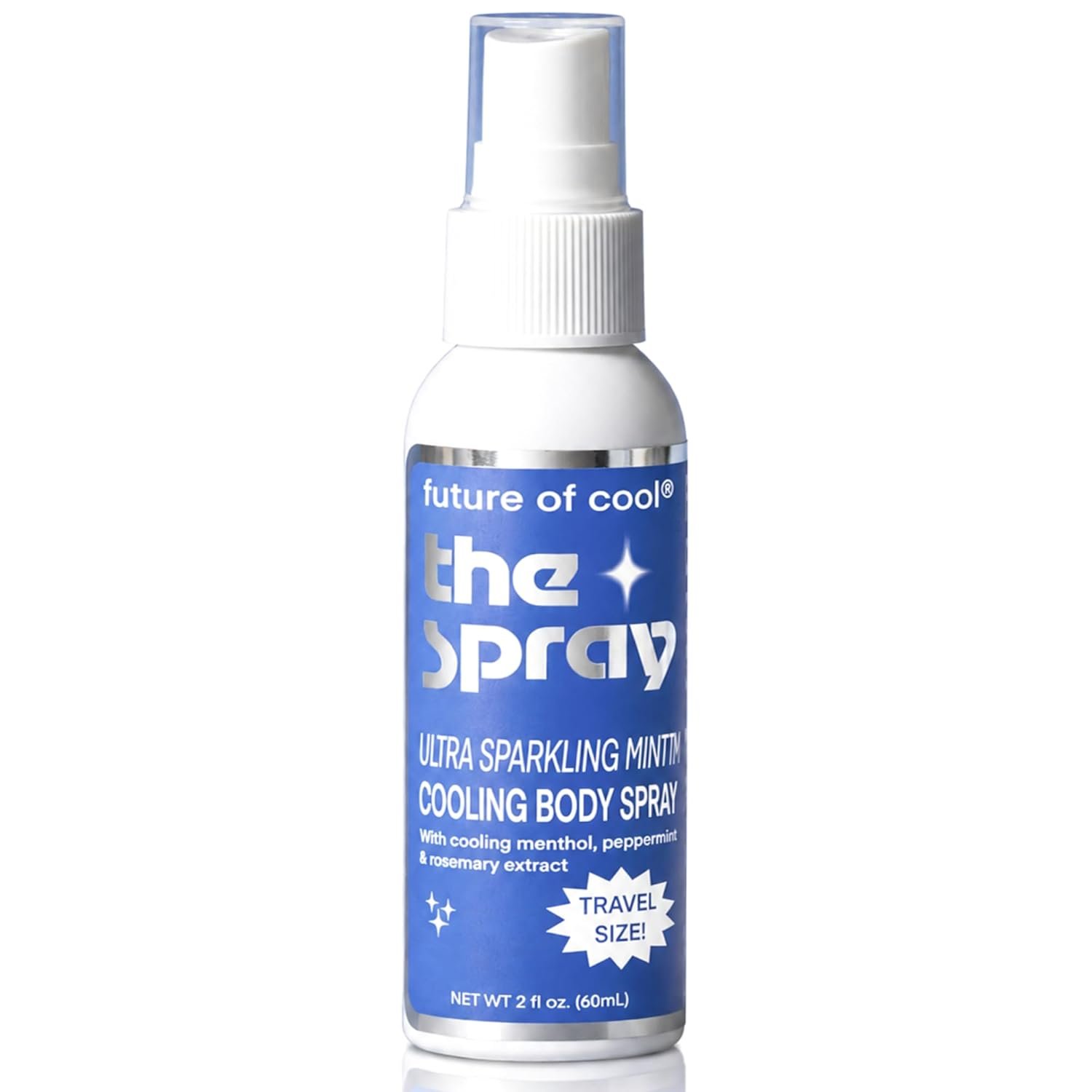Future of Cool Cooling Body Spray – Refreshing Cool Mist for Adults with Menthol & Peppermint (2 oz.) Deodorizing Body Spray for Instant Heat Relief – Non-GMO, Vegan, & Travel-Size