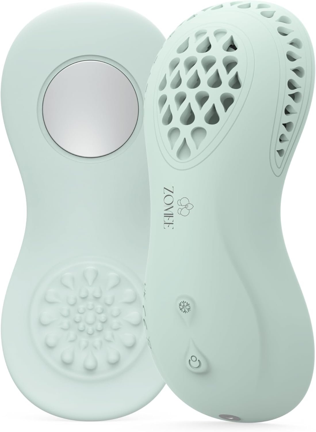Zomee Cooling Lactation Massager – 2-in-1 Breastfeeding Support with Cooling & Gentle Vibration, Portable Rechargeable Breast Massager for Engorgement and Clogged Duct Comfort, BPA-Free