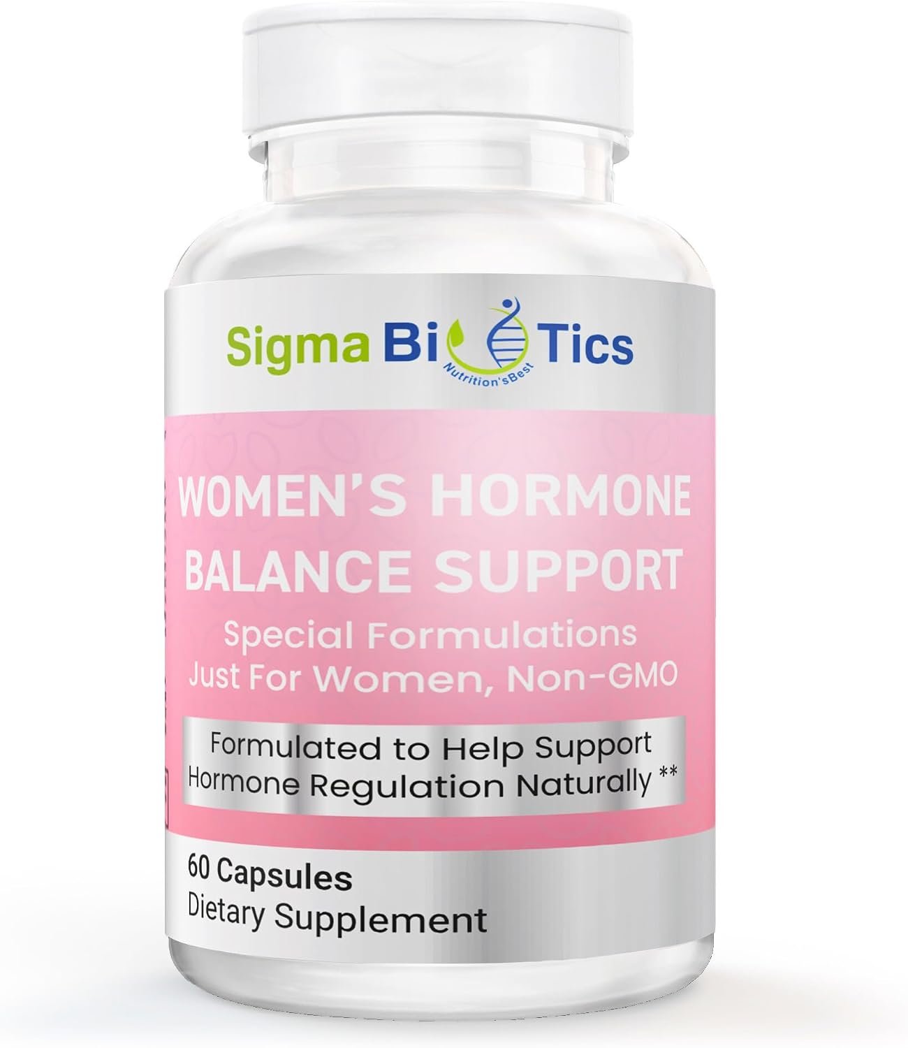Women’s Hormone Balance Support – Herbal Supplement Capsules for Menopause, Hormonal & Reproductive Health – Non-GMO with Soy Isoflavones, Black Cohosh, Dong Quai – 60 Count