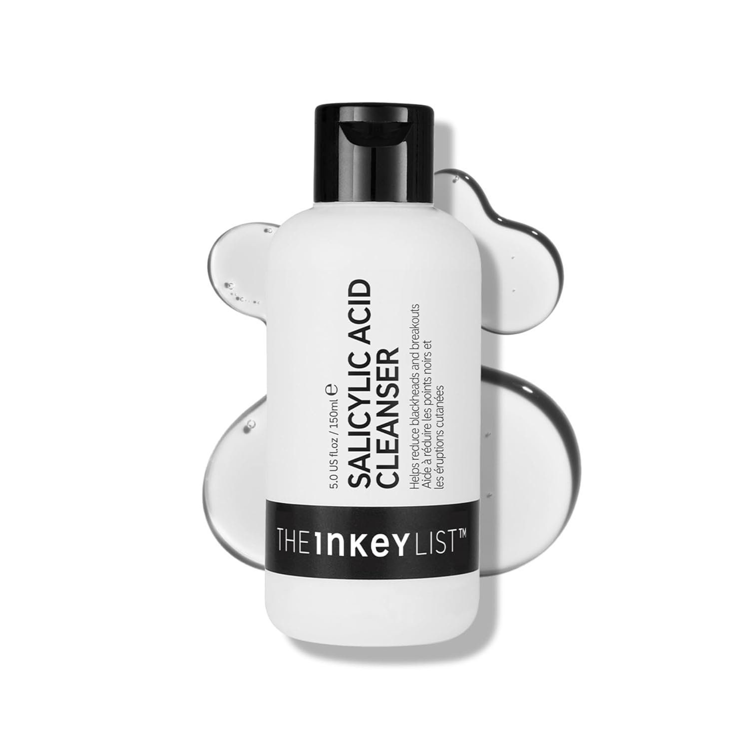 The INKEY List Salicylic Acid Cleanser, Face Wash for Blemishes, Blackheads, Oily Skin and Breakouts, Non-Drying Facial Cleanser Safe for All Skin Types, 5.0 fl oz