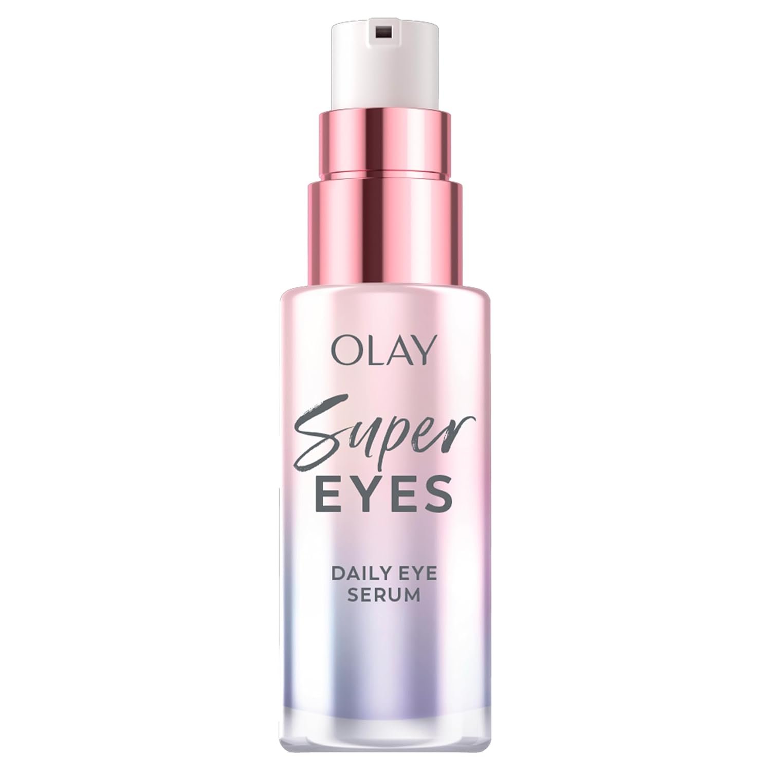 Olay Super Eye Serum – Vitamin C, Caffeine, Niacinamide, Amino Peptide, Aloe Vera – Brightens Dark Circles, Anti-Wrinkle, Anti-Aging, Brightening, Smooths Fine Lines, Firming, Hydrating, 0.45 Oz