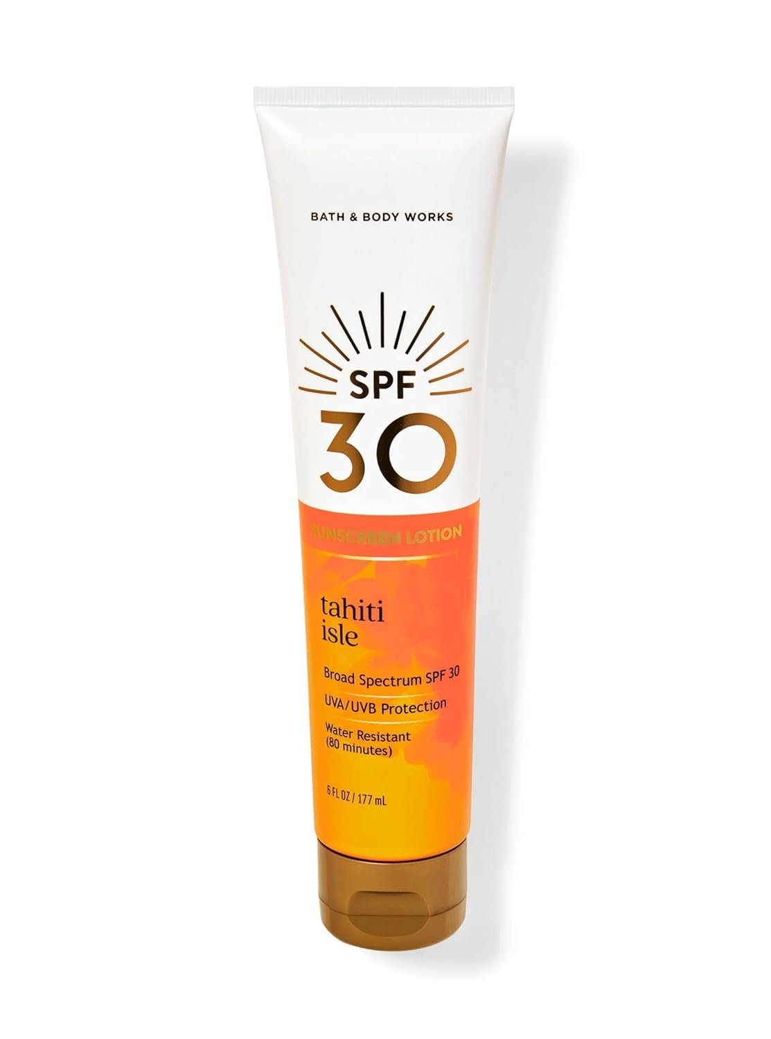 Bath & Body Works Tahiti Isle Broad Spectrum SPF 30 Sunscreen Lotion – 6 fl oz / 177 mL (Tahiti Isle, 30, Sun Protection Factor (SPF))