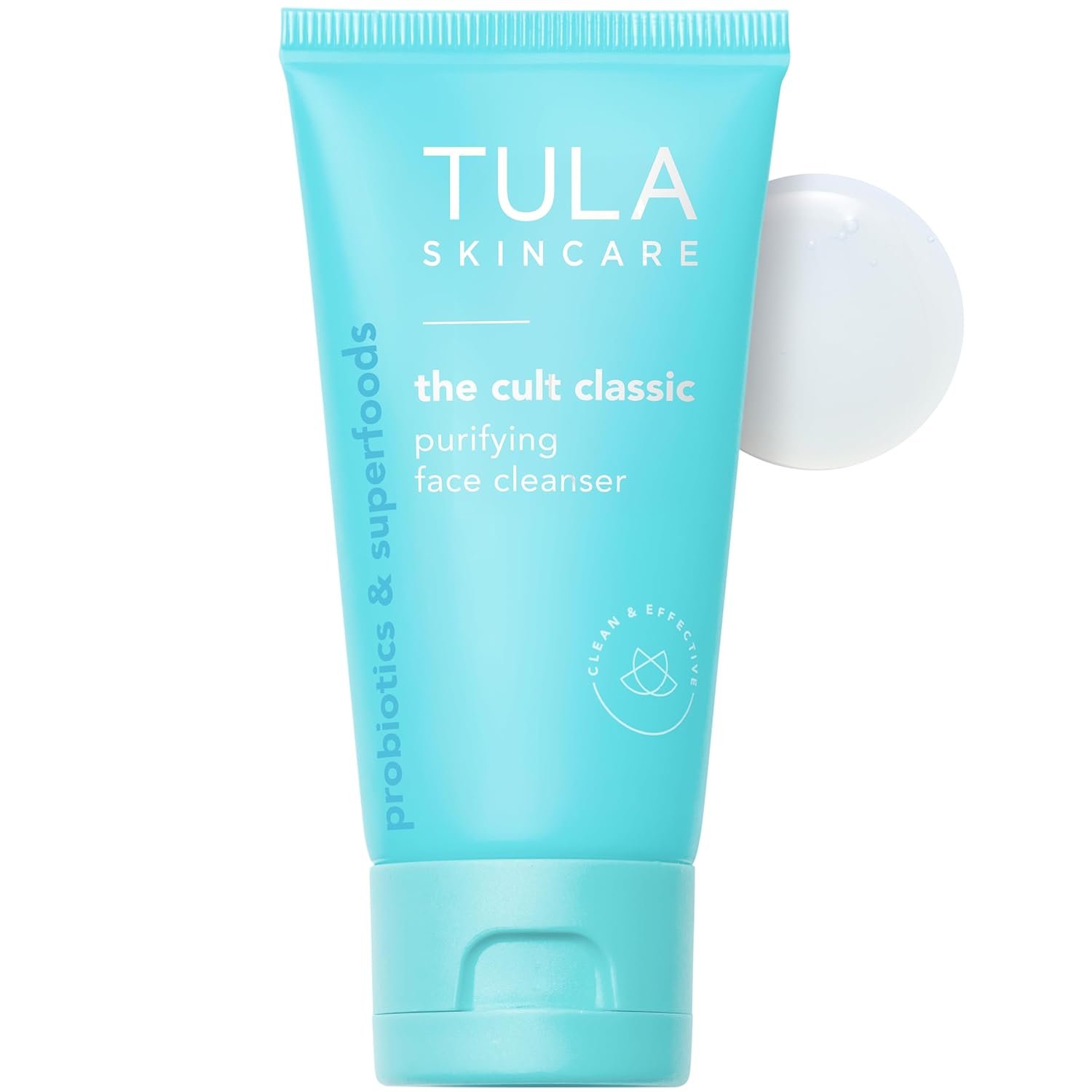 TULA Skincare Cult Classic Purifying Face Cleanser, Daily Wash for Pores & Skin Balance with Prebiotic Extracts, Antioxidants & Turmeric, Deep Cleansing Formula