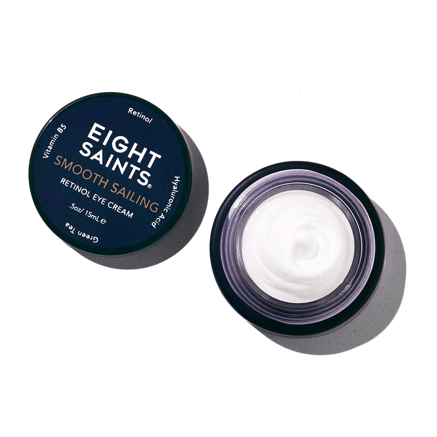 Eight Saints Retinol Eye Cream, For Smoothing Fine Lines and Wrinkles and Improve Skin Tone, with Vitamin B5, Retinol, and Hyaluronic Acid, 0.5 Ounce