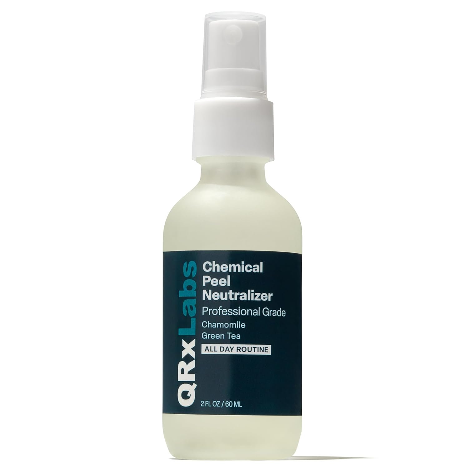 QRxLabs Chemical Peel Neutralizer Spray – Glycolic Acid Peel Neutralizer – pH Balancing Mist for Skin Care – Hydrating Toner for Facial Peels – 2 Fl Oz