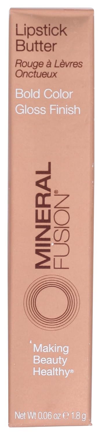 Mineral Fusion Lipstick Butter, Luscious, 0.06 Ounce