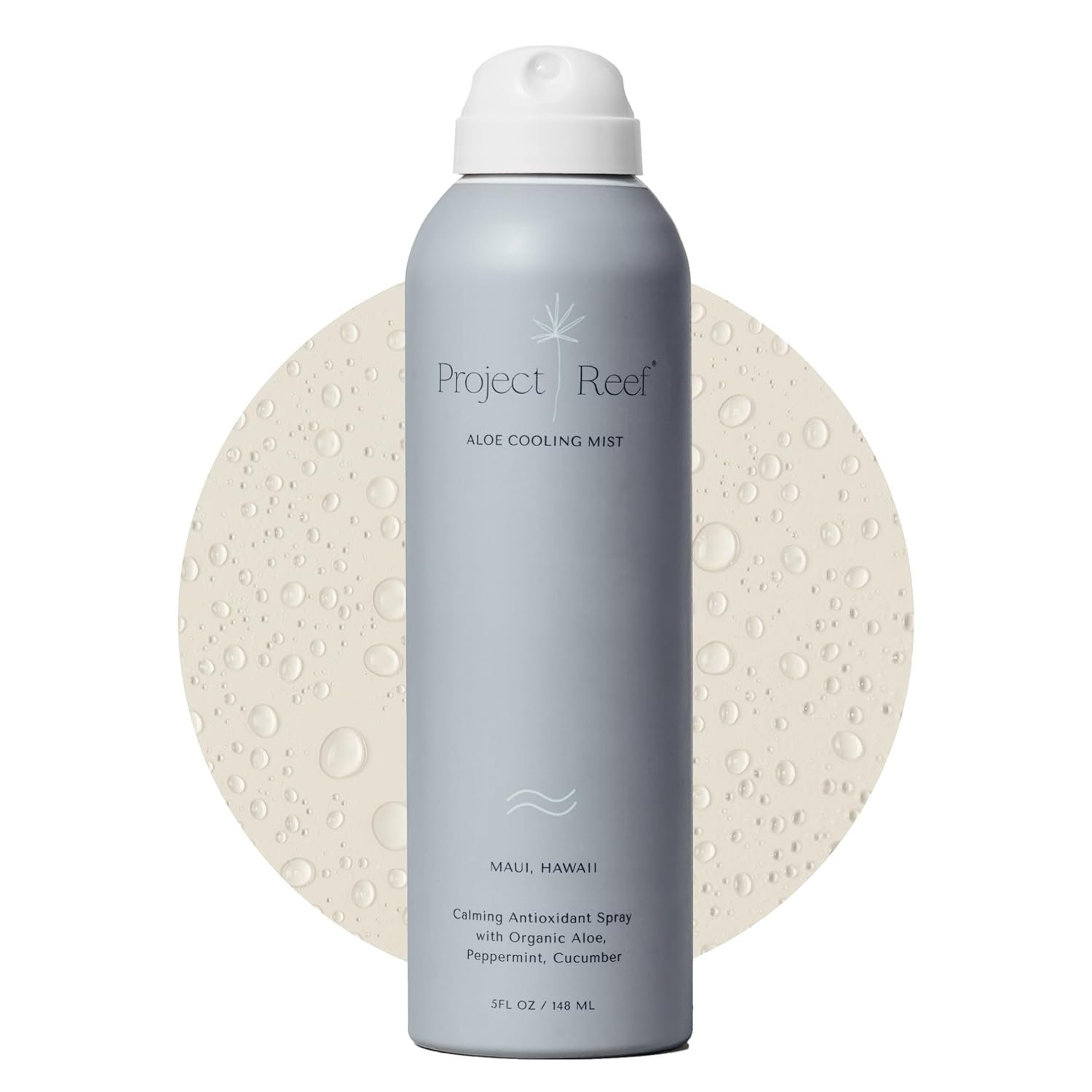 Project Reef Non-Aerosol Aloe Cooling Mist – Vegan, Ocean Friendly & Hydrating After-Sun Spray with Organic Aloe Vera, Peppermint & Cucumber – Natural Sunburn Relief & Daily Skin Refreshment, 5 fl oz
