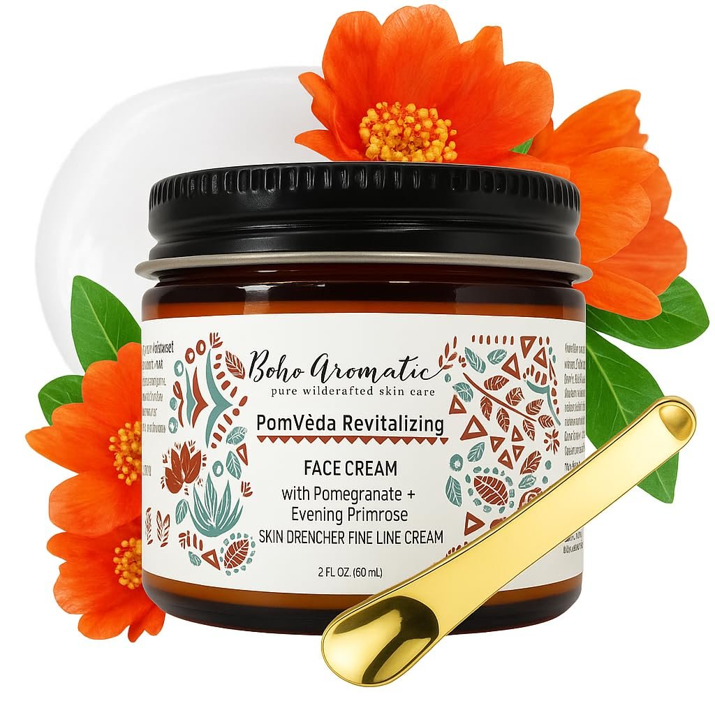 Hydrating Face Moisturizer for Women – Lightweight Ayurvedic Facial Cream, Plant-Based Anti-Aging Moisturizer, Fast Absorbing, Scent-Free – PomVéda