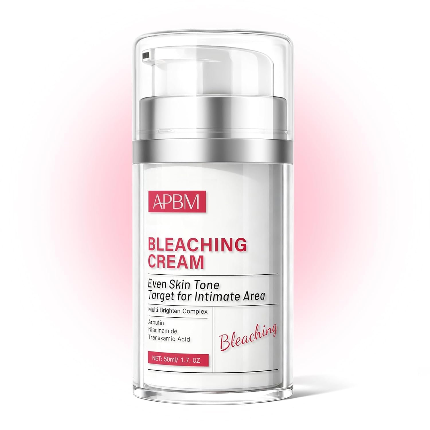 APBM Skin Lightening Cream for Intimate Area with Niacinamide, Arbutin, Tranexamic Acid and Vitamin C, Even Skin Tone for Body, Underarm, Knees, Elbows, Inner Thigh, Bikini Areas, 1.7 fl.oz