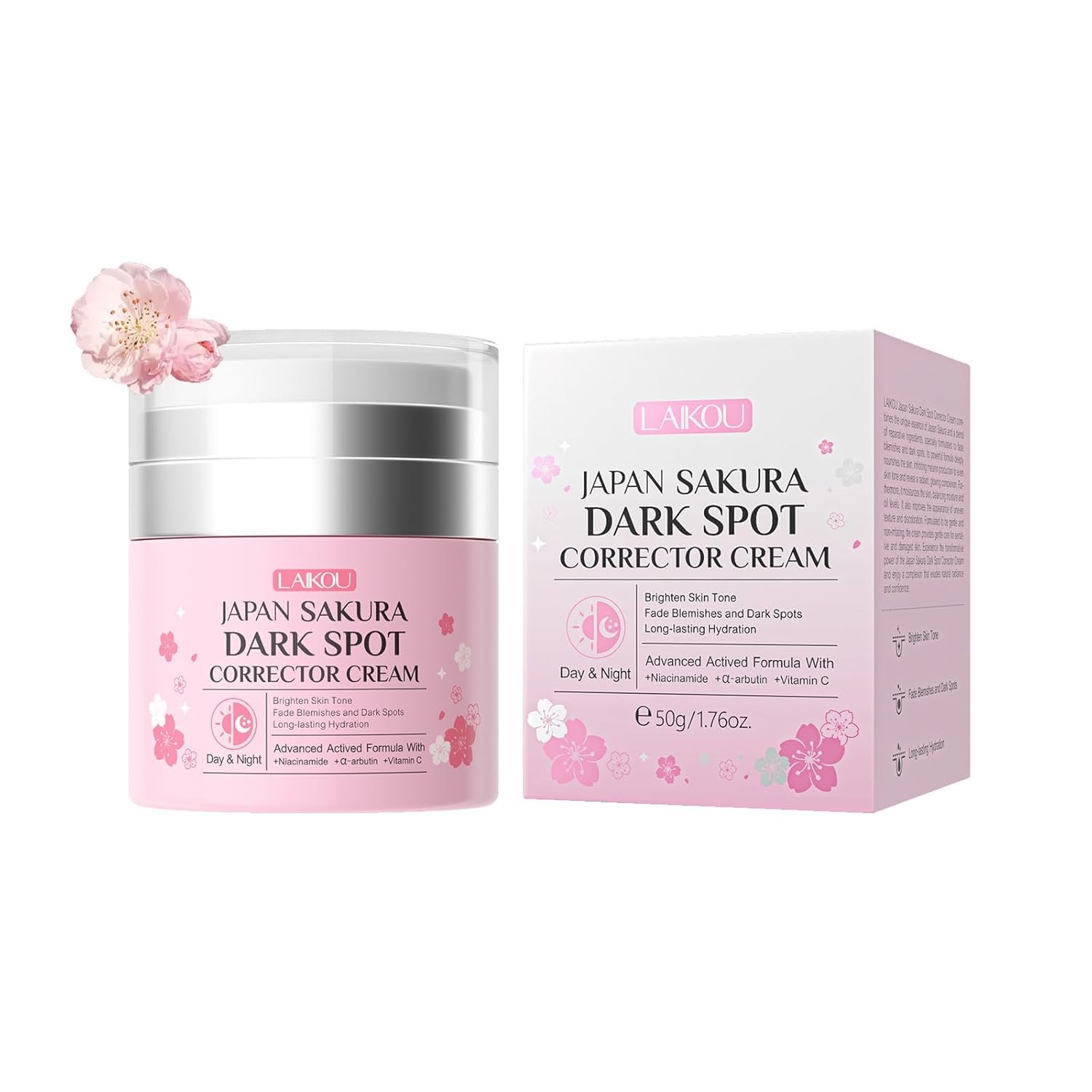 Anti Aging Night Cream for Women – Firming Skin Renewing & Hydrating Face Moisturizer with Firming Effect, JAPAN SAKURA Women Daynight Cream for Face, Korean Formula (50ml)