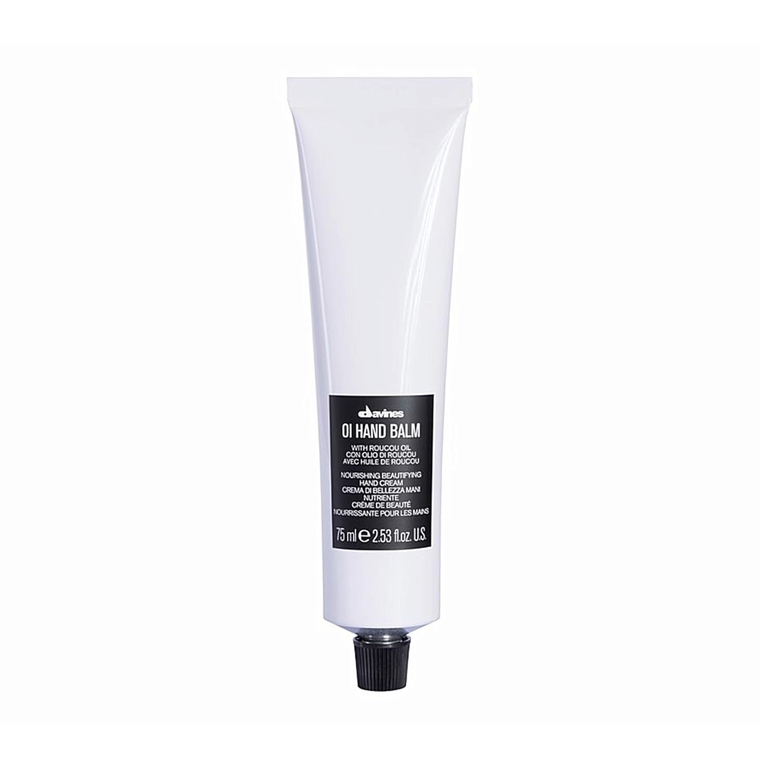 Davines OI Hand Balm, Nourishing Anti-Aging Hand Cream for All Skin Types – Protects Hands from Environmental Damage with Antioxidant Roucou Oil – Lightweight & Fast Absorbing Hydration, 2.54 Fl Oz