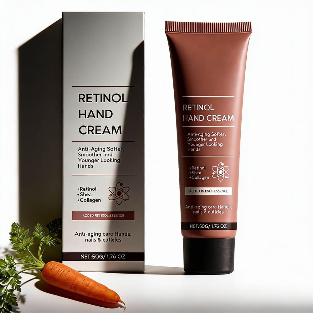 Retinol Hand Cream Anti Aging, Hydrating & Moisturizing Hand Lotion with Anti-Aging Formula to Help Prevent Wrinkles & Reduce Fine Lines (50G Intense Hand Cream With Retinol for Dry Hands)
