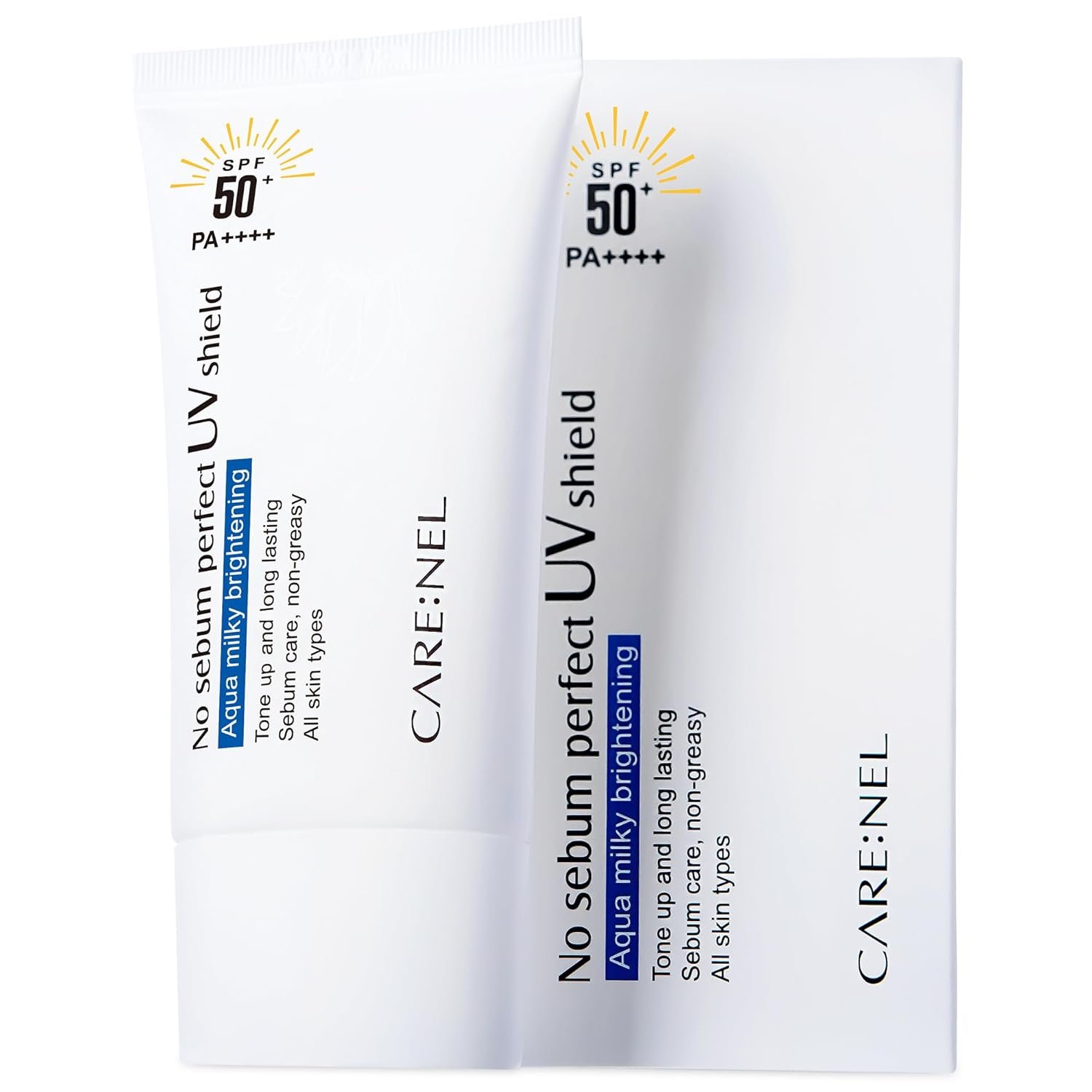 Korean Sunscreen for face Spf 50 Face Lotion – No Sebum Sunblock Waterproof – Korean Skin Care Suncream for Women, Men, Kids and Baby – for Sensitive Skin oily skin – Small Travel Size Body