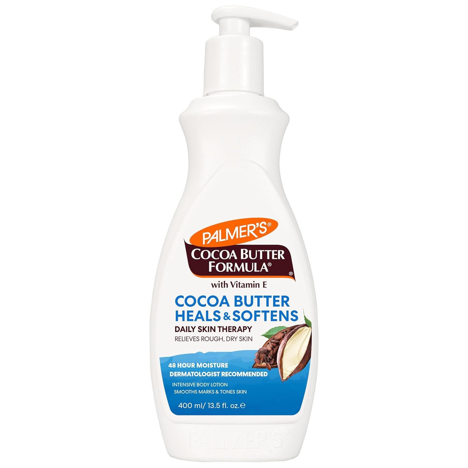 Palmer’s Cocoa Butter Formula Daily Skin Therapy Cocoa Butter Body Lotion for Dry Skin, Hand & Body Moisturizer, Pump Bottle, 13.5 Oz (Pack of 1)