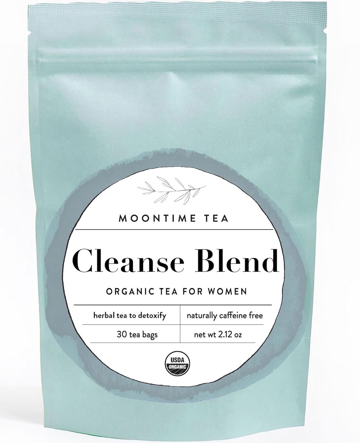 Organic Cleanse and Detox Tea for Women, 30 Tea bags with Mint, Dandelion Root and Burdock Root
