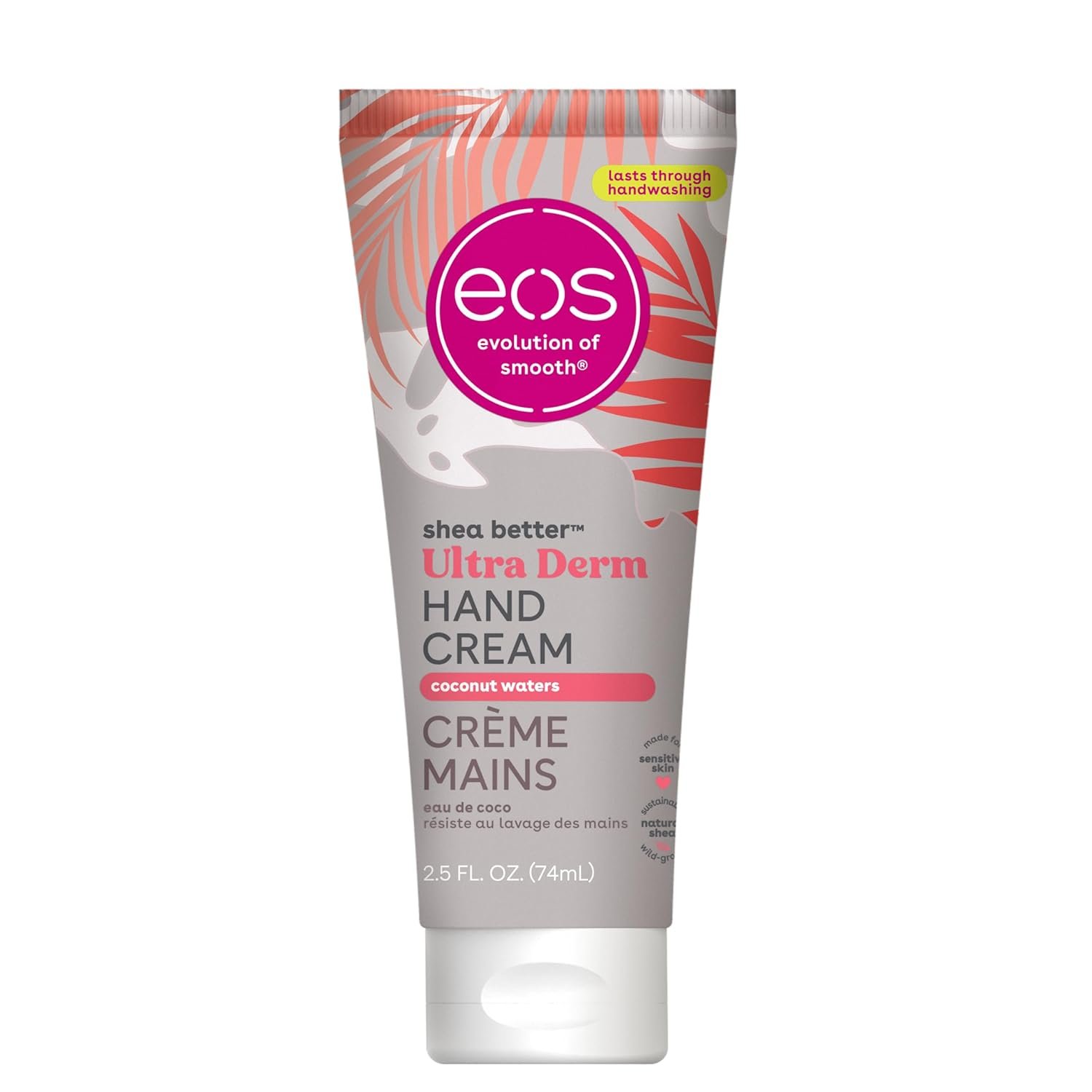 eos Shea Better Hand Cream – Coconut Hand Lotion and Skin Care | Instant Hydration + Lasting Protection | 2.5 oz