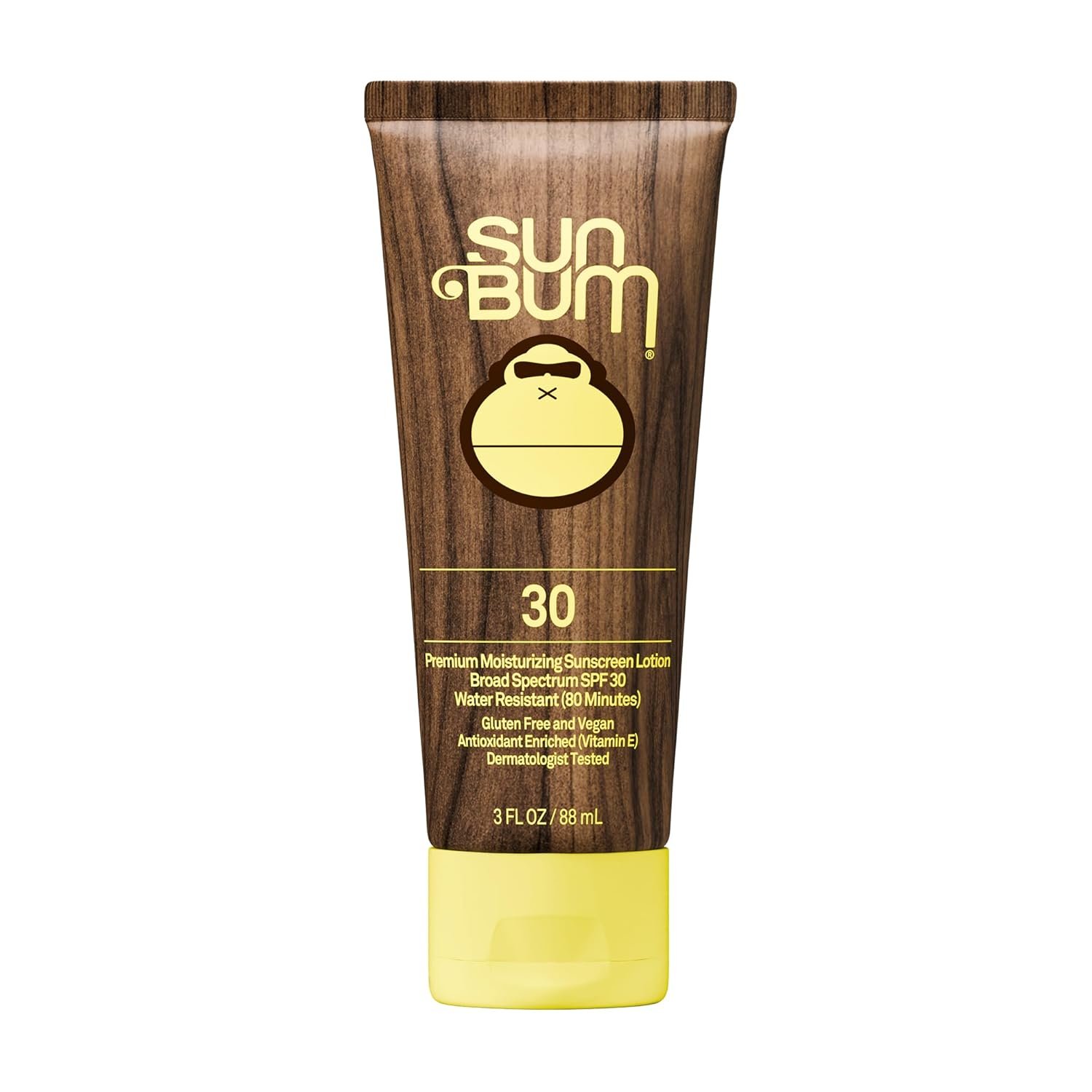 Sun Bum Original SPF 30 Sunscreen Body Lotion – Broad Spectrum Moisturizing Sunscreen with Vitamin E – Hawaii 104 Act Compliant (Made without Octinoxate & Oxybenzone) – Travel Size – 3 oz