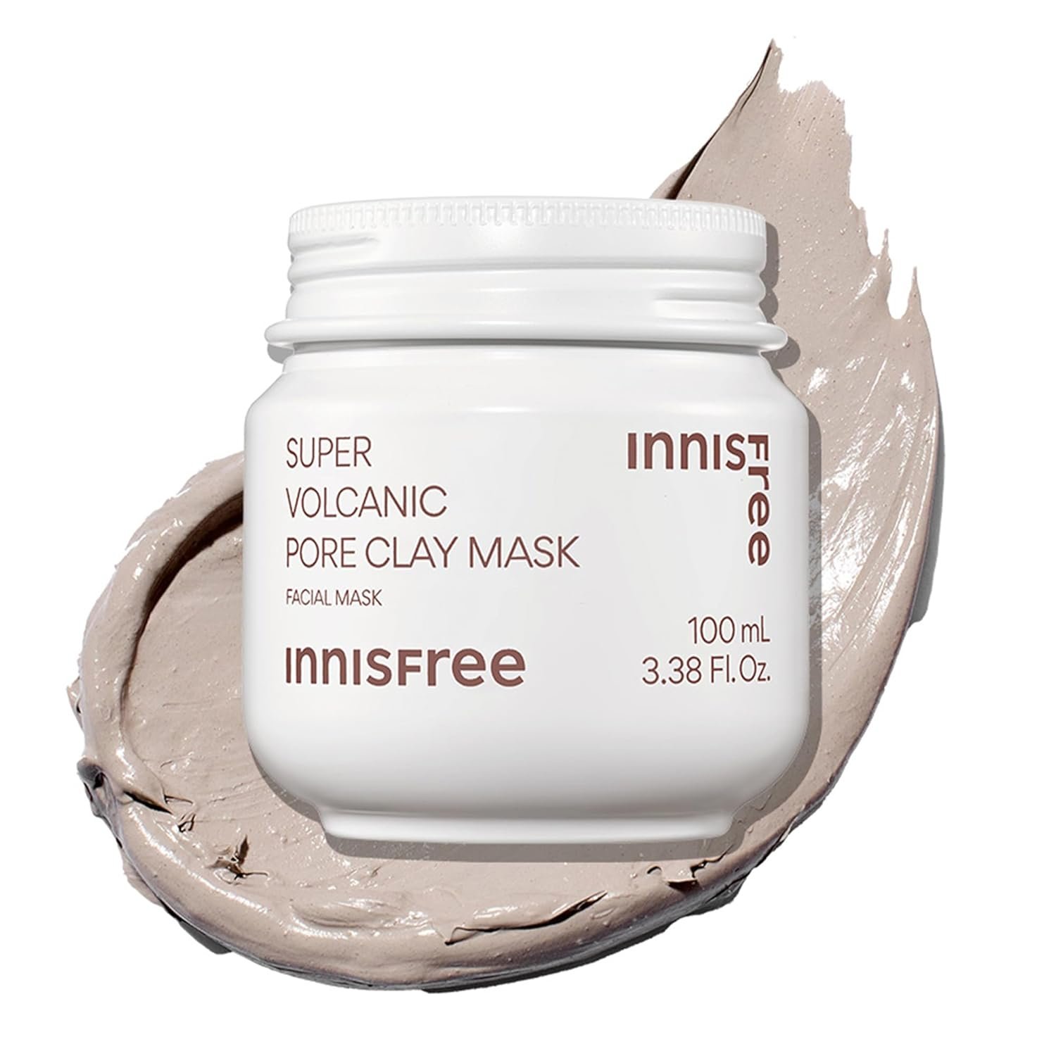 Innisfree Super Volcanic Clay Masks – Pore & Sebum Clay Mask for Oily Skin, Dual Mask for Normal to Dry Skin, Available in Limited Edition & Gift Sets