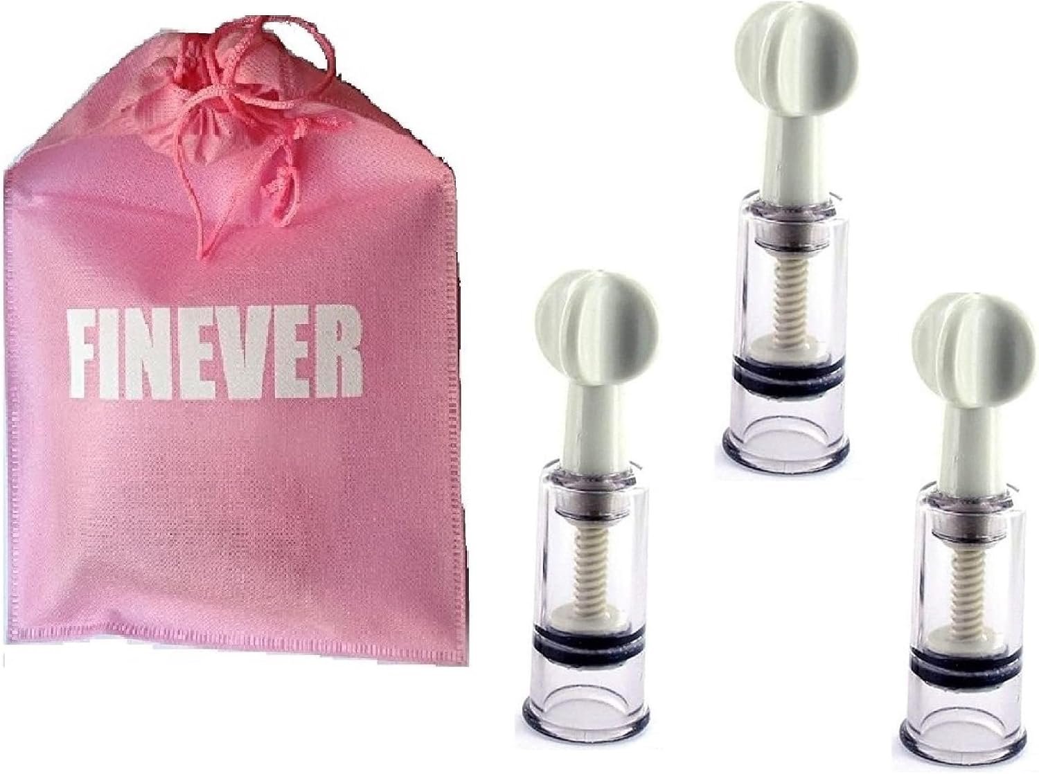 Anti Cellulite Cup Massager Vacuum Suction Silicone Cupping Massage Vacuum for Face Leg Arm Back Shoulder Muscle,Nipplesucker Flat Nipple Mother Nursing Breastfeeding Newborn Baby (3 Count)
