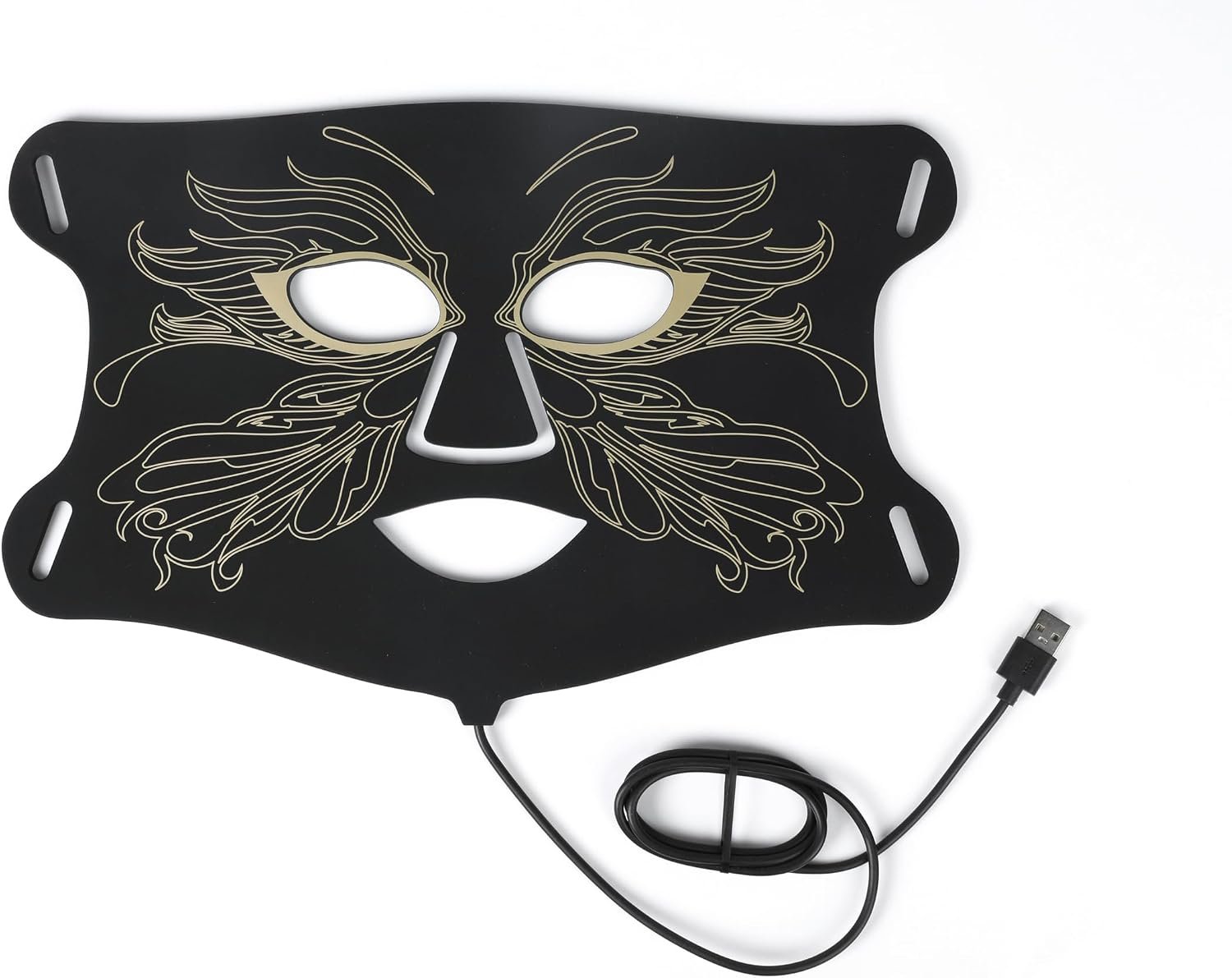 LED Light Therapy mask (E106A) Red Light Therapy for Face and Neck, 7 Colors Red Light Therapy Mask, Led Face Mask Light Therapy with 324 LED, 5 Brightness Levels & 20 Mins Timer for Home & Travel