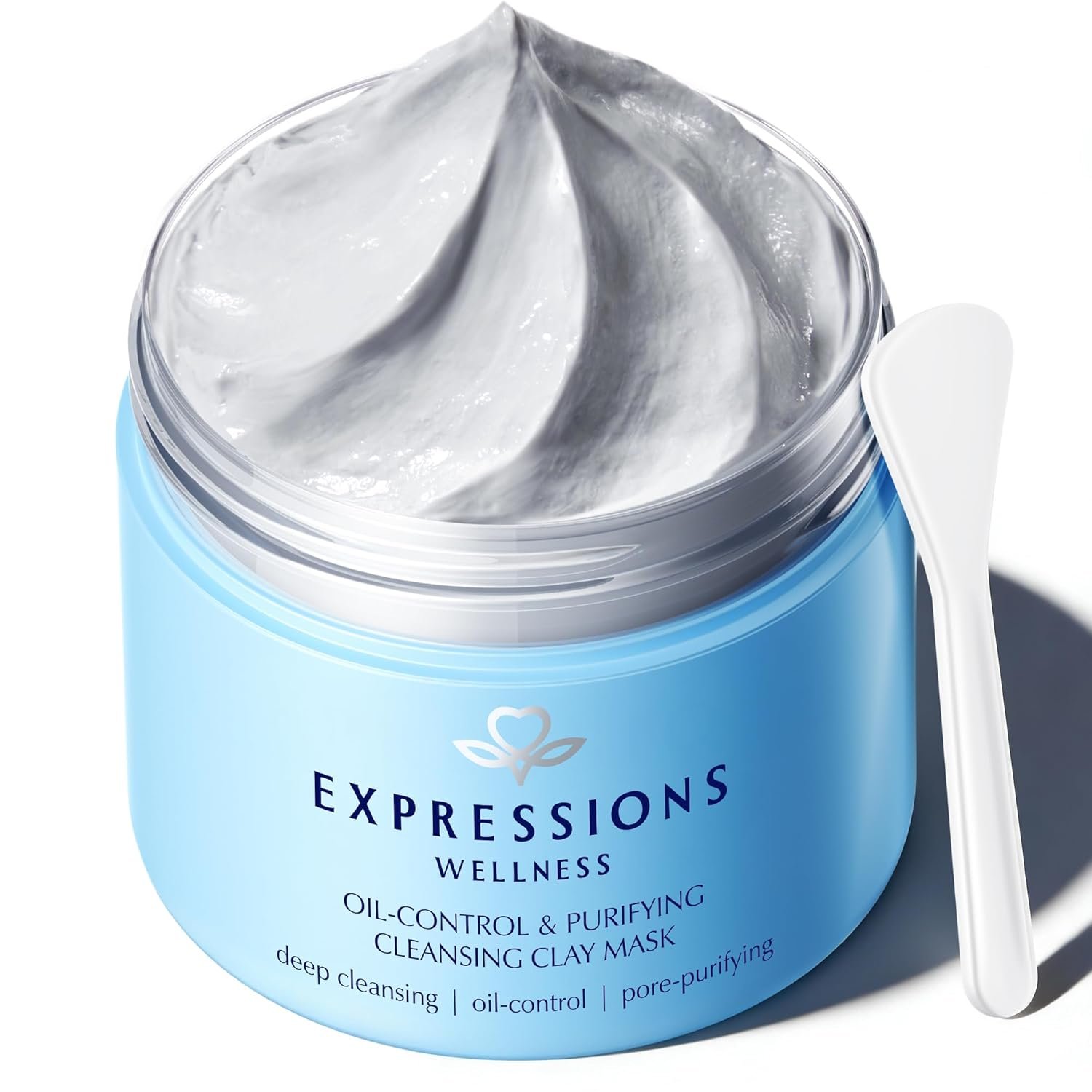 Clay Mask for Face: Deep Cleansing Pore, Dead Sea Mud Mask with Salicylic Acid, Oil-Control, Reduces Acne – for Sensitive, Oily & Acne-Prone Skin, 4.06 Oz