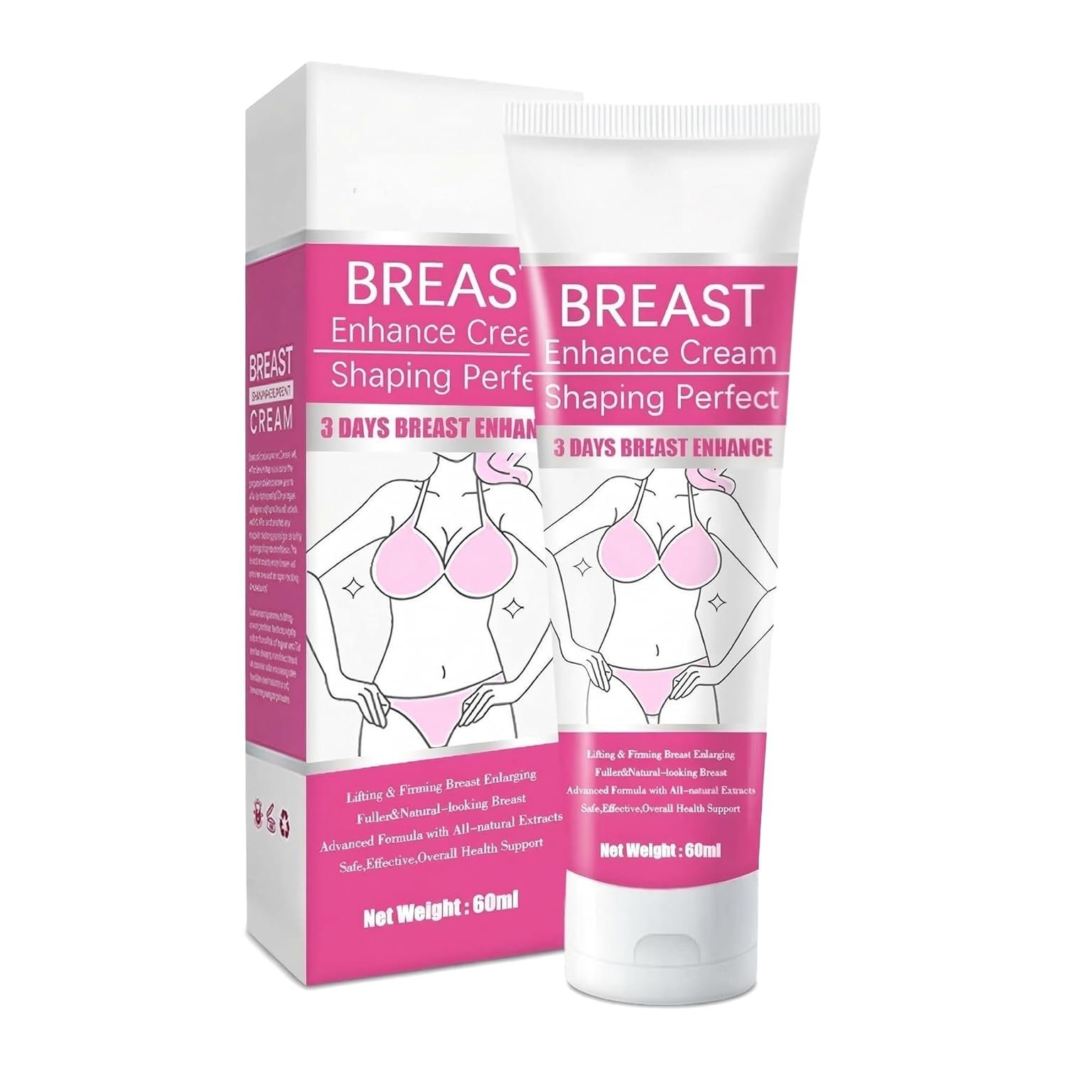 Breast Enhancement Cream丨Gentle Lifing & Firming Breast Enlarging丨Rapid Action for Breast Growth丨Contains natural extracts, Non-Greasy Cream for Fuller & Firmer Bust Line, Easy-to-Apply
