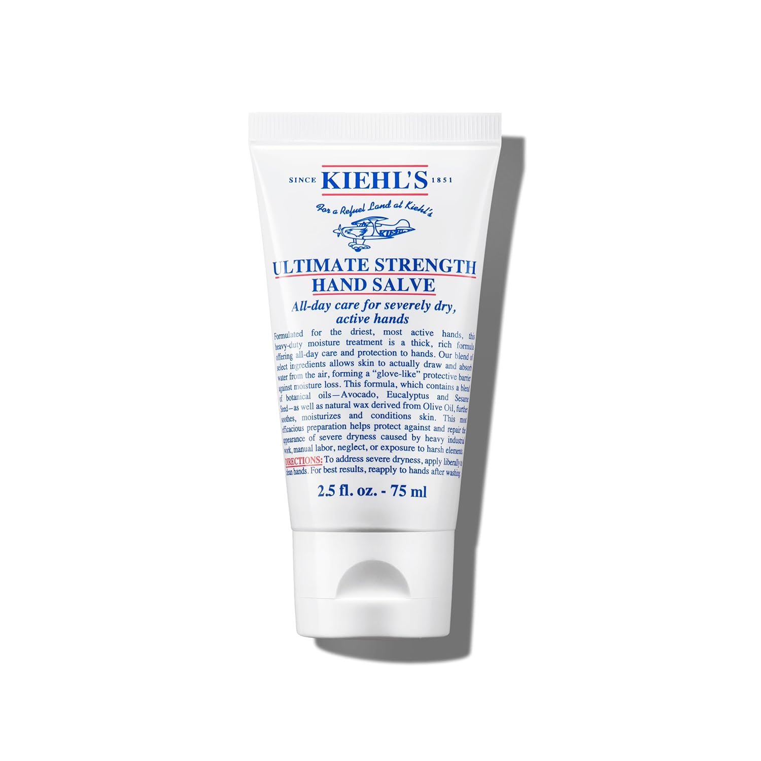 Kiehl’s Ultimate Strength Hand Salve, Deeply Hydrating Hand Lotion, Thick and Rich Formula for Intense Moisture and Conditioning, Protects and Repairs Dry Skin, Paraben and Gluten Free