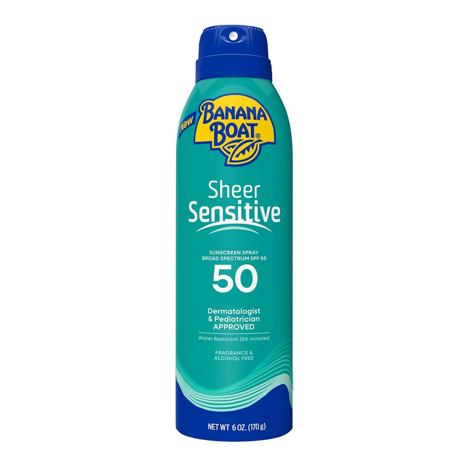 Banana Boat Sheer Sensitive Body Spray, SPF 50, 6oz