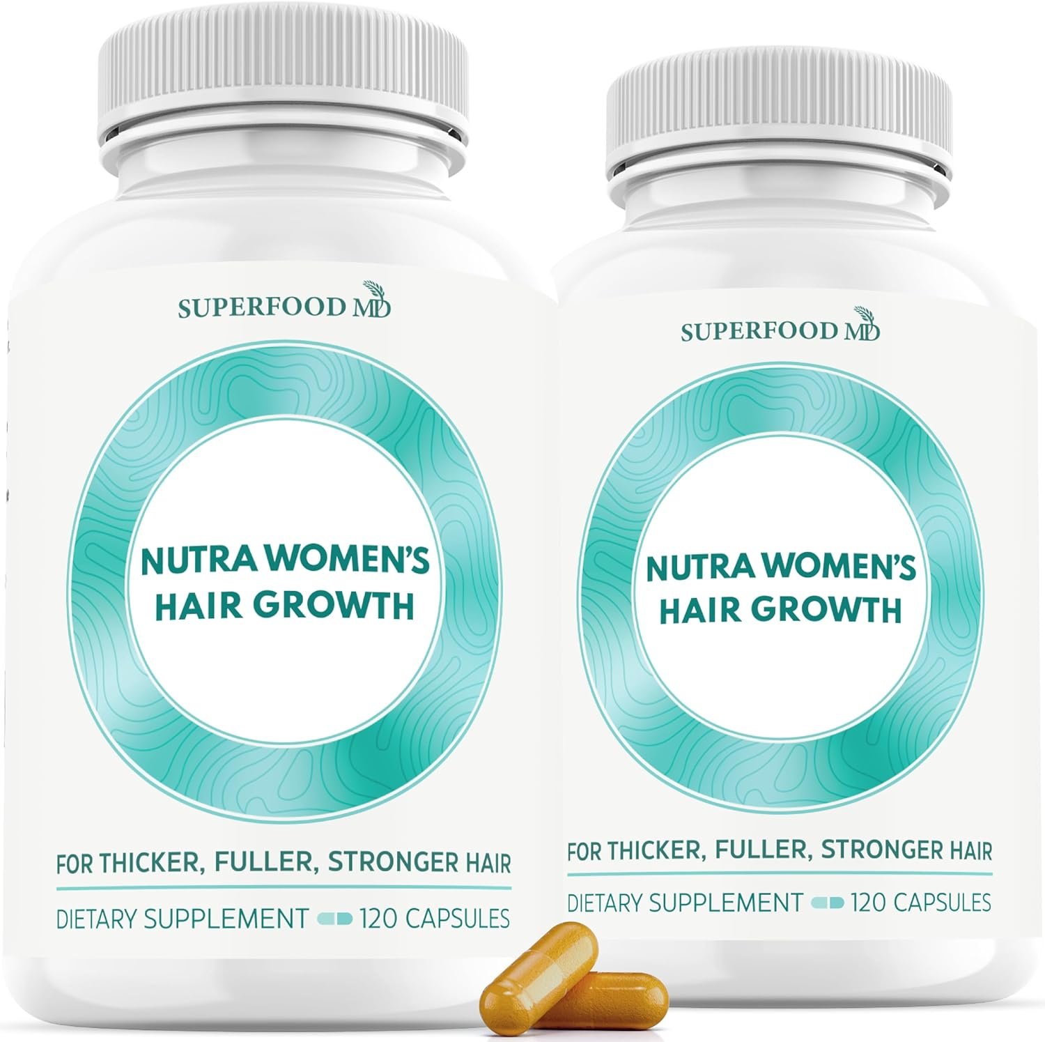 Women’s Balance Hair Growth Supplements, Ages 45 and Up, Customer Proven for Visibly Thicker Hair and Scalp Coverage, Soy-Free, Made with 26 Ingredients including Beta Carotenes – 2 Month Supply