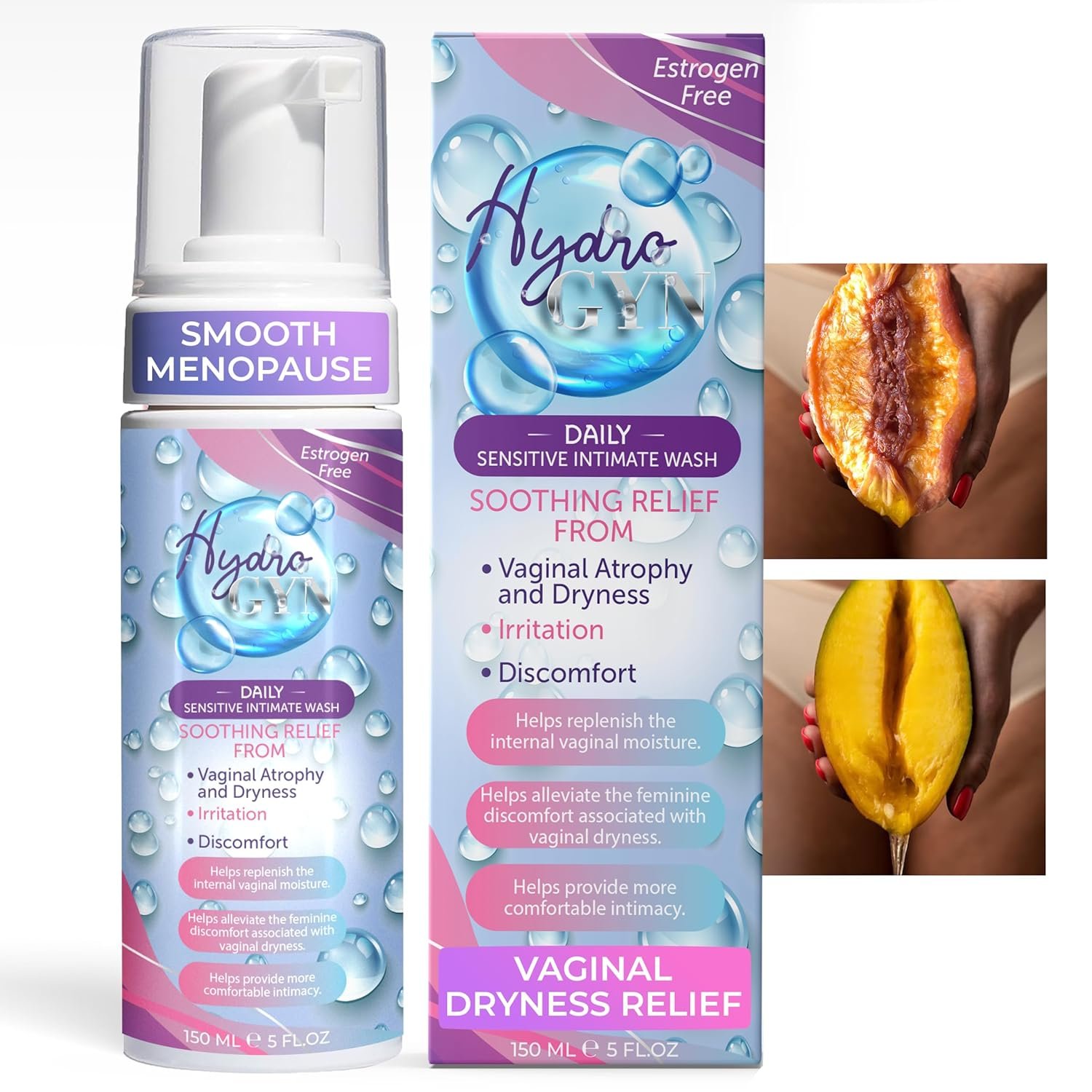 Vaginal Wash for Dryness Relief – pH Balanced Feminine Wash for Women, Alleviate Irritation & Discomfort, Fragrance-Free, Paraben-Free, Suitable for All Skin Types